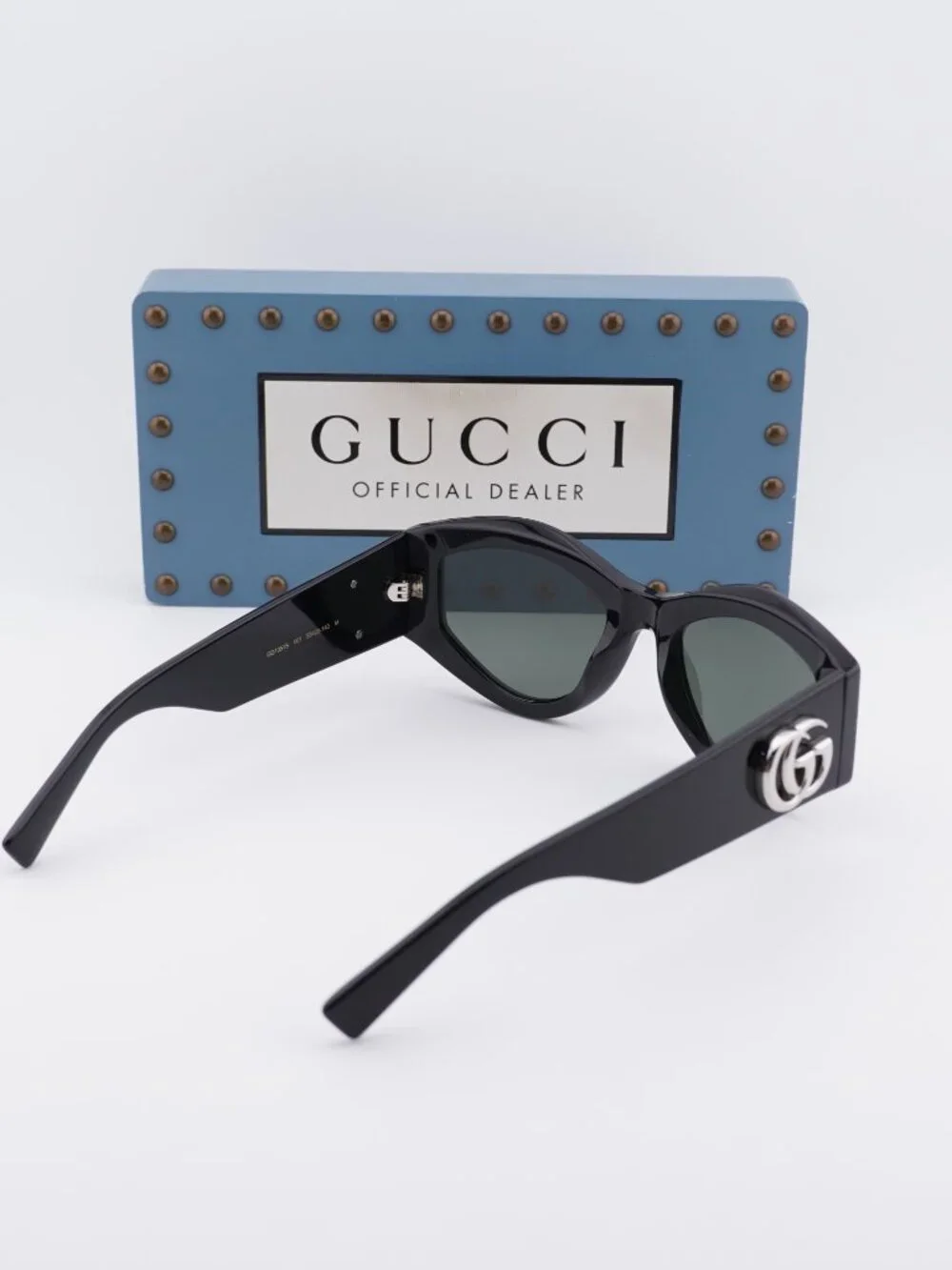 Gucci GG1951S 001 Cat Eye Sunglasses - Black/Grey